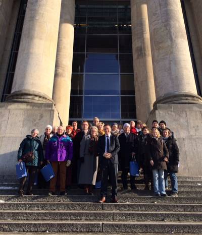 Meine erste Besuchergruppe im Bundestag - die Feuerwehrgruppe aus Hasselbach am 25.01.2014.