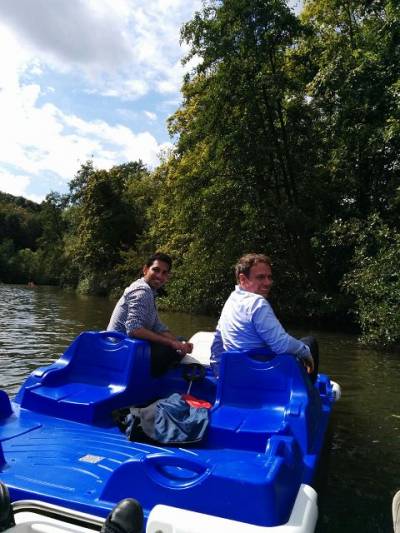 Tretbootfahren auf der Lahn