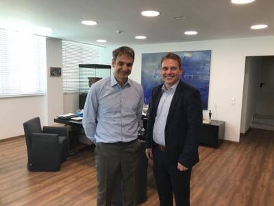Gesprch mit dem Parteivorsitzenden der Nea Dimokratia, Herrn Kyriakos Mitsotakis